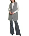 Lafayette 148 Nalani Linen Vest In Gray