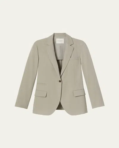 Lafayette 148 Neapolitan Belted Single-button Jacket In Jute