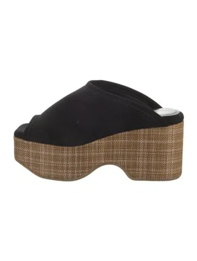 Pre-owned Lafayette 148 Neoprene Mules