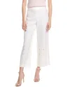 Lafayette 148 New York Ajour Linen Pant In White