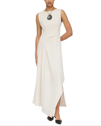 Lafayette 148 New York Asymmetric Dress In Neutral