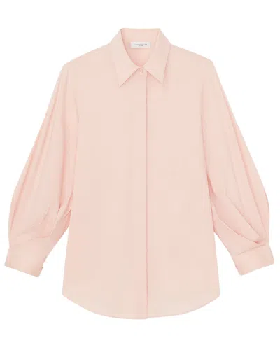 Lafayette 148 New York Balloon Sleeve Slim Blouse