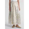 Lafayette 148 A-line Metallic Jacquard Maxi Skirt In Pearl Metallic