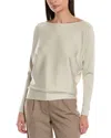 Lafayette 148 New York Bateau Neck Dolman Sweater In Gold