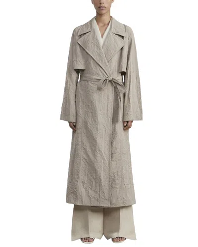 Lafayette 148 New York Belted A-line Jacket In Gray