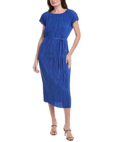 Lafayette 148 New York Belted Maxi Dress In Blue