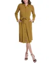 Lafayette 148 New York Belted Shirtdress In Brown