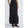 Lafayette 148 New York Belted Wool & Silk Crepe Maxi Skirt In Black