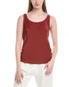 Lafayette 148 New York Bias Silk Tank In Red