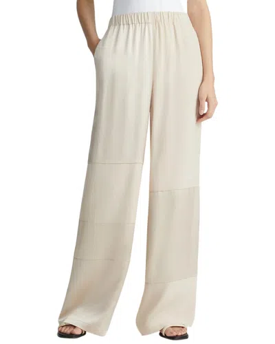 LAFAYETTE 148 LAFAYETTE 148 NEW YORK BLOCK PANEL RIVERSIDE WIDE LEG SILK PANT