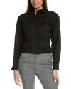 Lafayette 148 New York Boyfriend Oversized Linen-blend Shirt