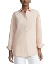 Lafayette 148 New York Boyfriend Oversized Shirt In Pink