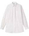 Lafayette 148 New York Boyfriend Oversized Shirt In White