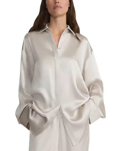 Lafayette 148 New York Boyfriend Oversized Shirt In Multi