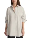 Lafayette 148 New York Boyfriend Oversized Shirt In White