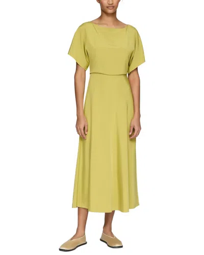 Lafayette 148 New York Butterfly Sleeve Midi Dress In Green