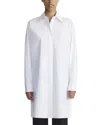 Lafayette 148 Side Button Organic Cotton Poplin Tunic