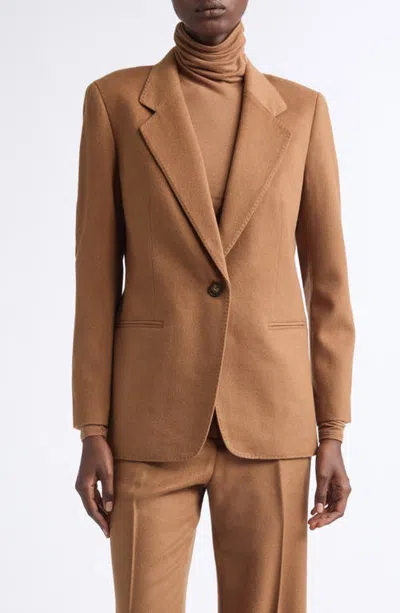 Lafayette 148 New York Camel Hair Single Button Jacket In Vicuna