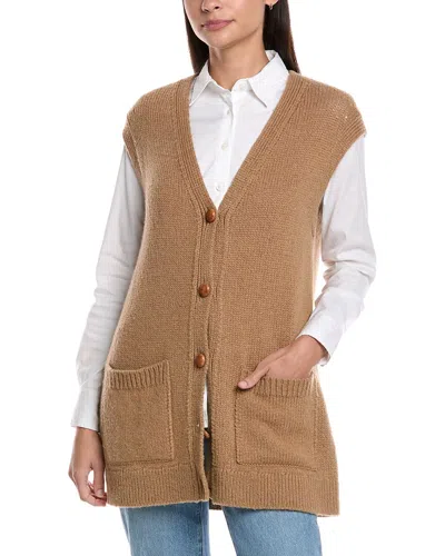 LAFAYETTE 148 LAFAYETTE 148 NEW YORK CAMEL HAIR SWEATER VEST