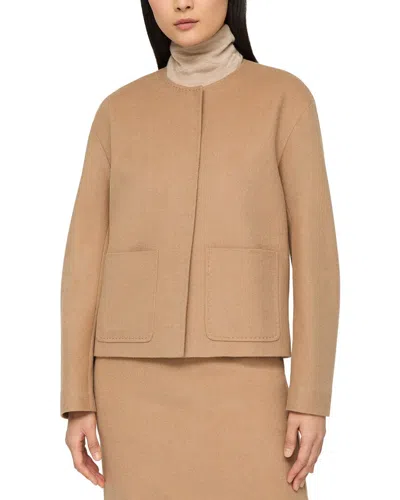 Lafayette 148 New York Camel Jacket In Brown