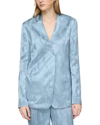 Lafayette 148 New York Cardigan Jacket In Blue
