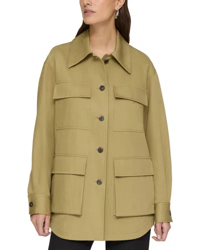 Lafayette 148 New York Cargo Pocket Jacket In Green
