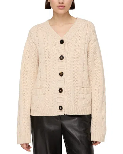 Lafayette 148 New York Cashmere & Wool Cardigan In Brown