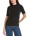 Lafayette 148 New York Cashmere Crew Neck Sweater In Black