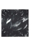 Lafayette 148 New York Charcoal Dust Square Silk Scarf In Black Multi