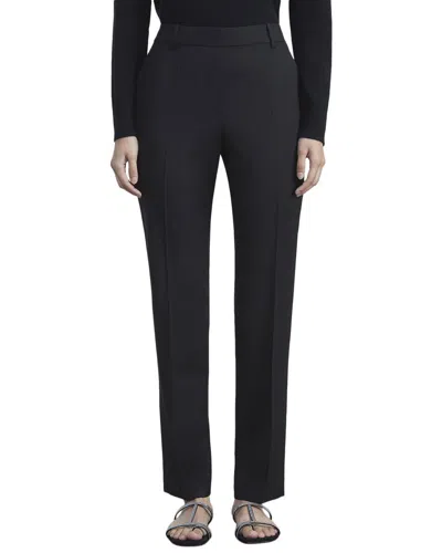 Lafayette 148 New York Clinton Wool-blend Ankle Pant In Black