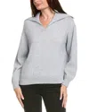 Lafayette 148 New York Collared Dropped-shoulder Sweater In Gray