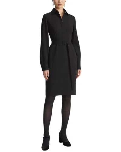 Lafayette 148 New York Collared Wool & Silk-blend Sheath Dress In Multi