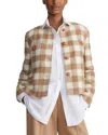 Lafayette 148 Button-down Plaid Jacket
