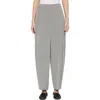 Lafayette 148 New York Cooper Pleated Houndstooth Barrel Leg Pants In Gray