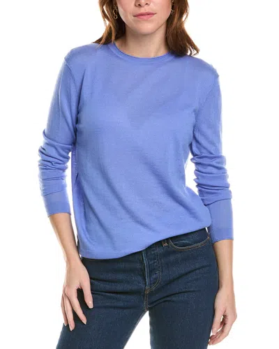 Lafayette 148 New York Crewneck Cashmere Sweater In Purple