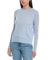 Lafayette 148 New York Crewneck Cashmere Sweater In Blue