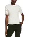 Lafayette 148 New York Crewneck Sweater In White