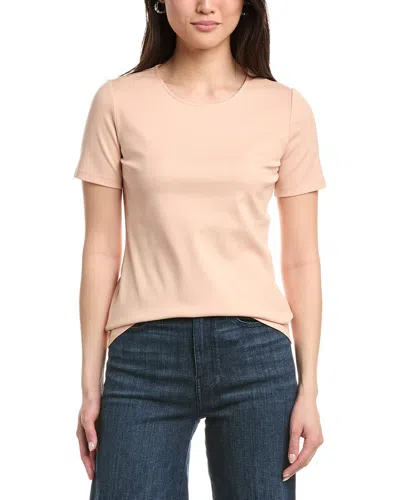 Lafayette 148 New York Crewneck T-shirt In White