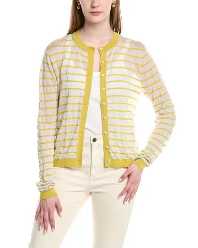 Lafayette 148 New York Crinkled Cardigan