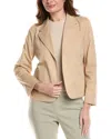 Lafayette 148 New York Cropped Boyfriend Blazer In Neutral
