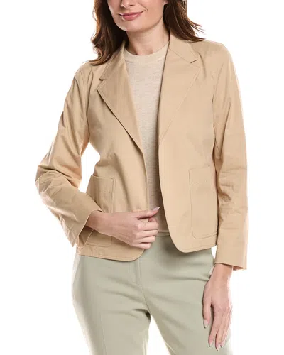 Lafayette 148 New York Cropped Boyfriend Blazer In Neutral