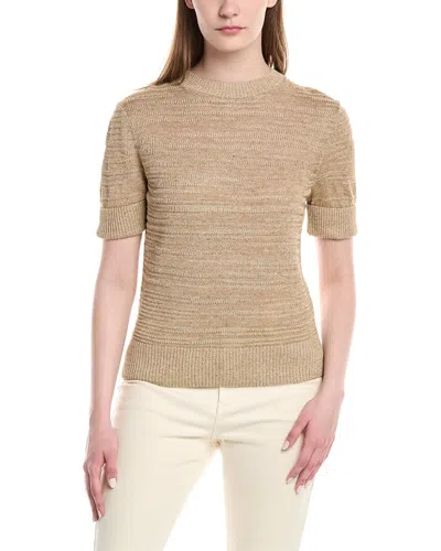 LAFAYETTE 148 LAFAYETTE 148 NEW YORK CROPPED LINEN-BLEND SWEATER