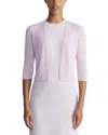 LAFAYETTE 148 LAFAYETTE 148 NEW YORK CROPPED OPEN FRONT SILK-BLEND CARDIGAN