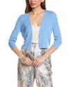 LAFAYETTE 148 LAFAYETTE 148 NEW YORK CROPPED OPEN FRONT SILK-BLEND CARDIGAN