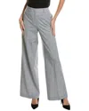 Lafayette 148 New York Dalton Wool-blend Wide Leg Pant In Grey