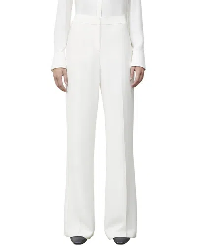 Lafayette 148 New York Dalton Wool Wide Leg Pant In White