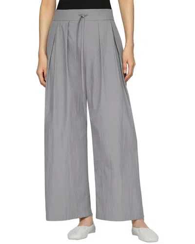 Lafayette 148 New York Dean Pull On Pleated Wide Leg Pant In Gray