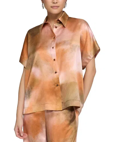 Lafayette 148 New York Dolman Sleeve Oversized Blouse In Multi