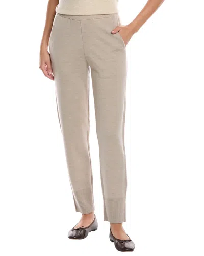 Lafayette 148 New York Double Knit Wool-blend Jogger In Neutral