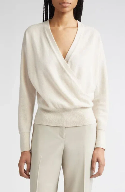 Lafayette 148 New York Draped Cashmere Sweater